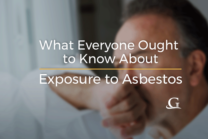 man struggleing from exposure to asbestos