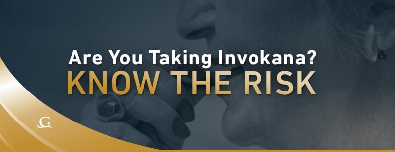 Elderly Woman Taking Invokana Stock Photo