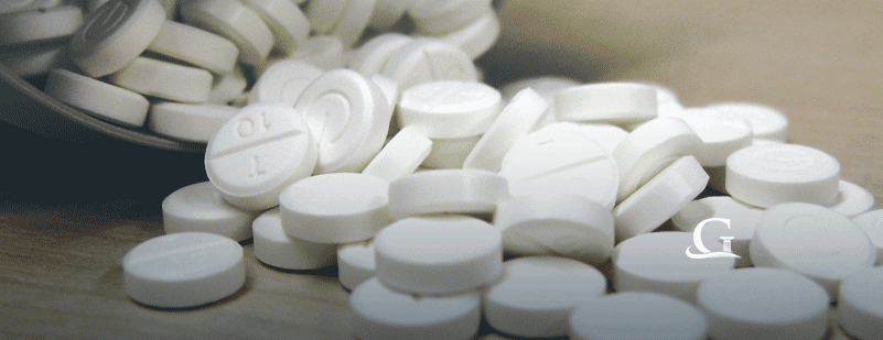 Pills Spilling Out Of A Pill Bottle Stock Photo