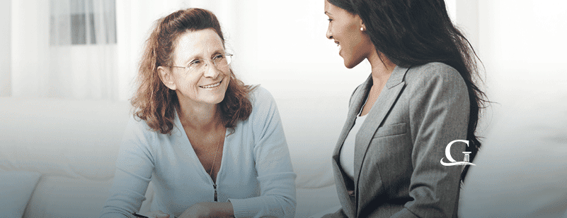 Lawyer Meeting With A Client Privately Stock Photo