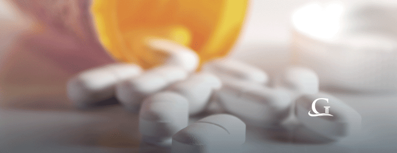 Spilled Prescription Pill Bottle Stock Photo