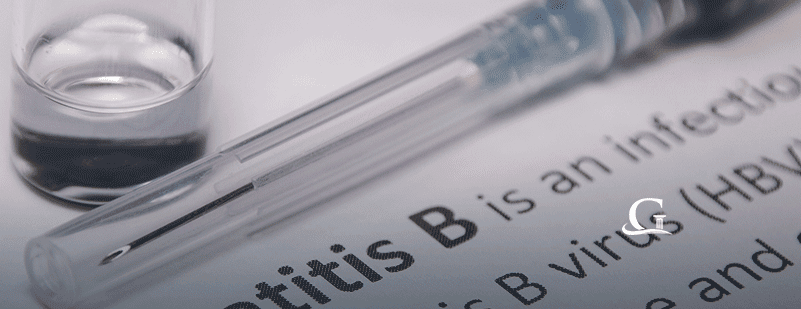 Hepatitis B Syringe Stock Photo