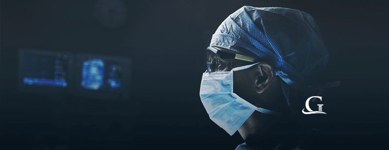Doctor Wearing Surgery Mask Stock Photo