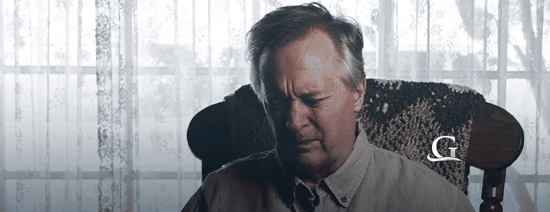 Man Experiencing Kidney Pain Stock Photo