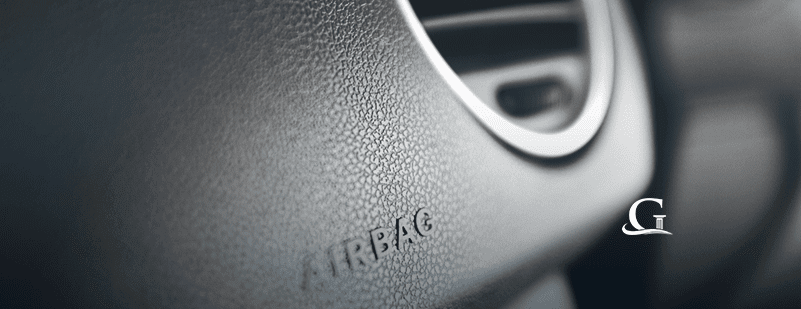 Airbag Inside A Vehicle Stock Photo