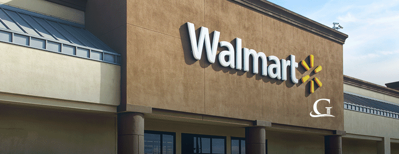 Exterior Of A Walmart Store Stock Photo